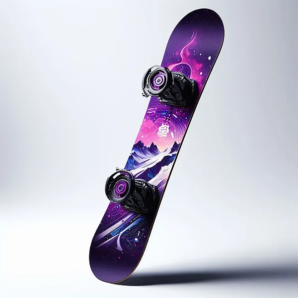 Cosmic Purple Snowboard