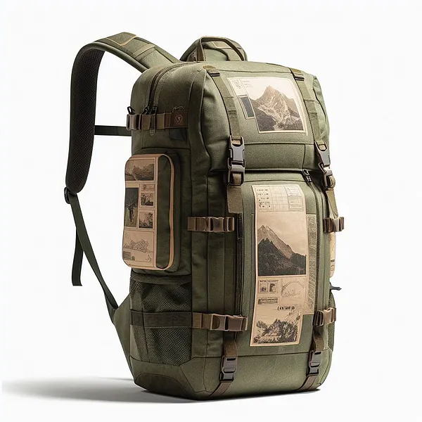 EcoVenture Olive Green Backpack